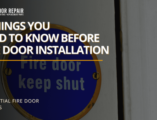3 Things You Need to Know Before Fire Door Installation