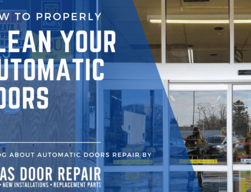How to Properly Clean Your Automatic Doors